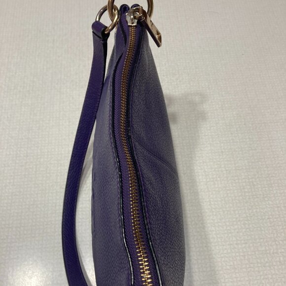 Coach Pebble Leather Purple Stagecoach Satchel (Carry bag) - Picture 7 of 10